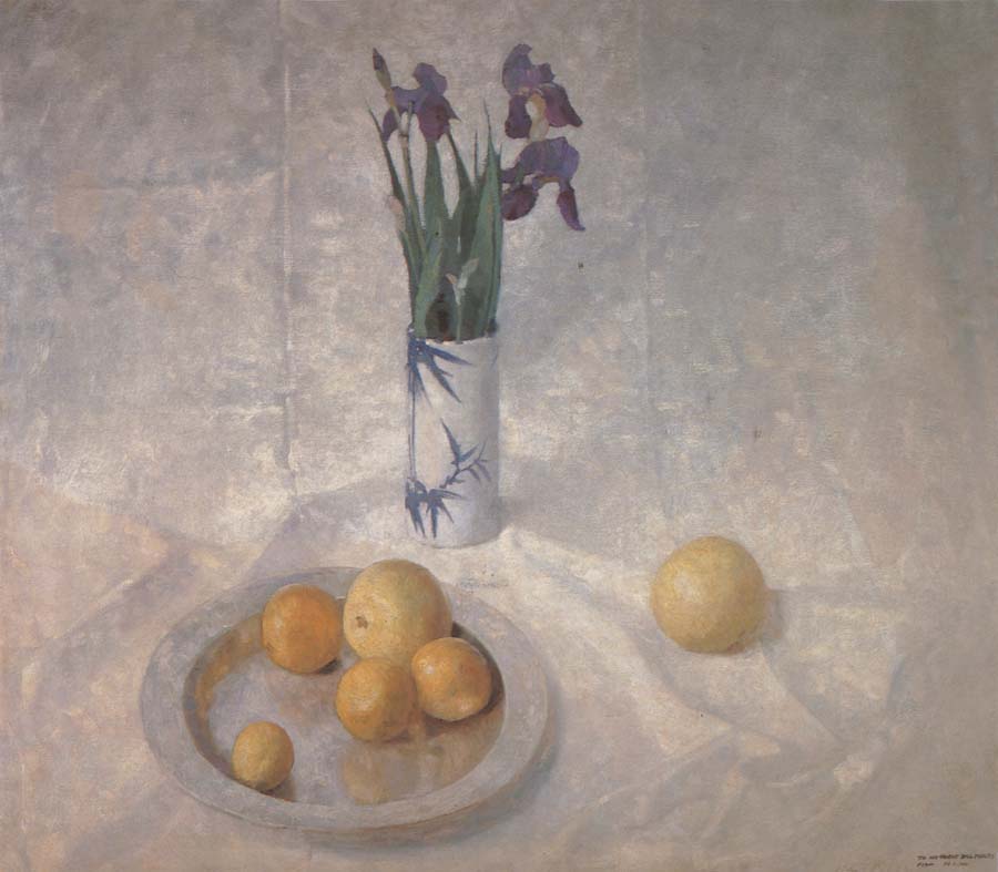 Still Life with Iris and Oranges